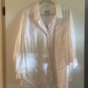 White 3x CJ Banks Button down shirt